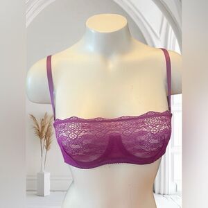 Addiction Purple Lace Underwire Bra